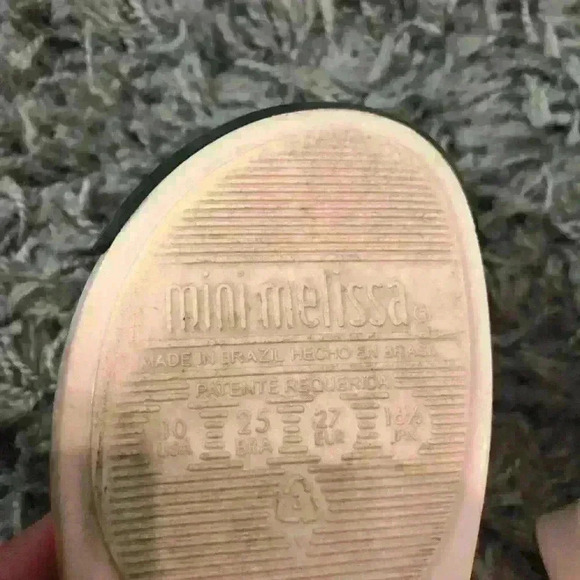 Mini Melissa Minnie with Bow Ballerina Shoes Sz 10 - Picture 5 of 10